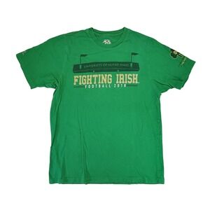 University of Notre Dame Fighting Irish Football 2018‎ Green T Shirt Mens Medium